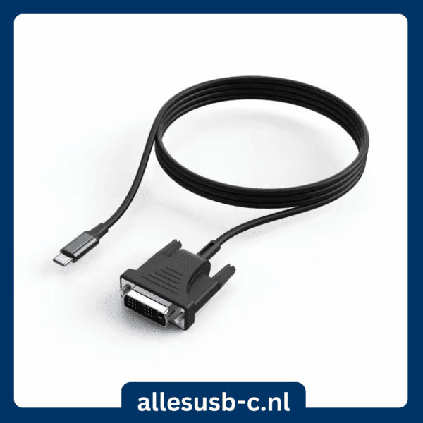 Kebidumei USB Type-C naar DVI-adapterkabel voor directe monitorverbinding in Full HD.