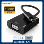 Kebidumei USB Type-C naar VGA converter dongle geïsoleerd op wit