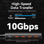 Snelheidsvergelijking USB 3.2 10Gbps versus USB 3.0 5Gbps