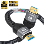 4K Ultra HD HDMI 2.0 kabel met 18Gbps bandbreedte en ondersteuning voor 4K@60Hz.