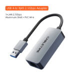 De USB-A variant van de CABLETIME 2.5G adapter, geschikt voor desktops en oudere laptops