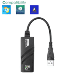 USB ethernet adapter compatibel met Windows, Mac OS X en Linux besturingssystemen