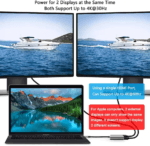 Vergelijking van resoluties: Single HDMI ondersteunt 4K@60Hz, Dual HDMI ondersteunt 4K@30Hz voor beide schermen.