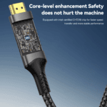 Interne weergave van de HDMI-connector die de CH7218-chipset toont voor veilige gegevensoverdracht.