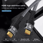 Specificaties van de 8K HDMI 2.1 kabel: Dynamic HDR, 3D visueel, 48Gbps snelheid en 8K visueel feest.