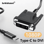 Close-up van de Kebidumei USB-C naar DVI adapterkabel met 1080P Full HD ondersteuning