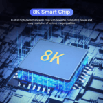 Illustratie van de interne 8K chiptechnologie die zorgt voor stabiele prestaties
