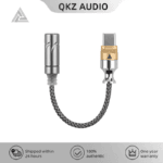 QKZ TC-MAX Pro type-c naar 3.5mm adapter vooraanzicht