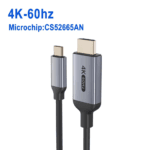 Technische weergave van de 4K variant met CS52665AN microchip voor stabiele 60Hz output.