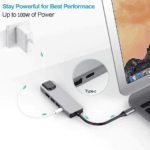 Laptop opladen via USB-C hub PD poort met 100W snelladen